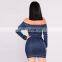 Plus size women's sexy denim dress for fat ladies dresses 5X