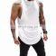 Men's Muscle drop armhole Gym Gentleman Bodybuilding Stringer cotton hoodie Tank Tops