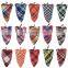 Pet Washable Triangle Plaid Pet Bandanas Adjustable Custom Dog Scarf Bandana
