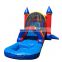 Big Inflatable Commercial Castle Wet Dry Bounce House With Water Slide Pool