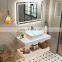 wall makeup decorative bath mirror hair salon mirror station