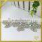 Elegant flower AB crystal rhinestone bridal sash appliques for dance costumes FRA-091