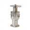Sanitary SS304 1.5"(OD50.5mm) 0.5-5 bar Tri-Clamp Adjustable Pressure Relief Safety Valve