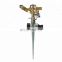 Heavy duty brass impact sprinkler adjustable water sprinkler for garden lawn