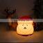 2020 new style Cute Santa Claus LED Mini Night light colorful silicone night lamp for children