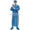 disposable surgical gown sterile blue SMS non woven hospital gowns