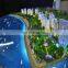 Acrylic and resin city planning miniature model