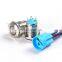12mm LED Light Metal Push Button Switch 5 Colors 4 Pin annular Car power signal Power Button Switch 3V 6V 12V 24V 220V