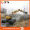 Amphibious dredging equipment excavator with 3 rows of Chain