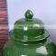 Good quality home decorative porcelain green ceramic storage jar