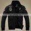 Customized plus velvet military uniform men's jacket slim standing collar cotton men's casual bomber jacket
