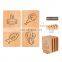 In stocked customized irregular cup mat pad drink cup coasters beech coasters for bar party