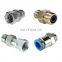 Parker stainless steel straight connector 1/2in OD 1/2in NPT Bulkhead Threaded Adaptor