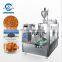 Rotary Stand Up Retort Food Pouch Filling Viscous Cooking Curry Hot Masala Simmer Sauce Liquid Doypack Packing Machine