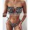 2022 High Quality New Two Pieces Sexy Fashion Bikini Multicolor Pleated Bikini Sexy Girls Swimwear