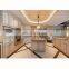 Classic island luxury kitchen unit european style wooden kitchen cabinet set