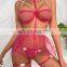 2022 Summer Lace Mesh Heart Embroidery Japanese Mature women Sexy Lingerie Underwear