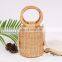 Vintage Purse, Woven Bag Top Wooden Handles water hyacinth handbag, Shopping Bag 100% woven Wholesale