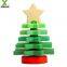 Hot Sale Christmas tree silicone Stacking toy montessori Educational blocks & model building toys Stacker Toys