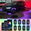 Led strip car light RGB led strip light kit IP65 WS2811 252LED 12V glow strip car