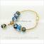 handmade enameled metal corner bead for Jewelry