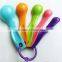 Mixed Colors, Set of 5,Color Measuring Spoons