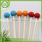 2016 Cheaper first Choice quality double-prong bamboo fruit picks