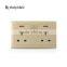 double gang pc material multi socket with red indicator light                        
                                                                                Supplier's Choice