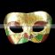 black wholesale masquerade beautiful design feather mask Golden michaels masquerade masks