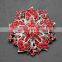 Women Lady Fashion Rhinestone Crystal Flower Wedding Bridal Bouquet Brooch Pins