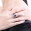 Fashion clear crystal fashion 18K white gold plated women engagement wedding ring