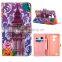 Best selling customized pattern printing pu for HUAWEI Mate7 cases with credit card slot