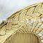 yellow outdoor round wicker chairs