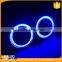 Car Auto light 3.5 inch 3 inch COB LED Angel Eyes Ring Light RGB