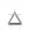 High Grade Alloy Living Floating Glass Magnetic Triangle Locket Pendant Wholesale China