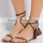 women shoes summer sandals china footwear design flat sandals oem ladies flat sandals