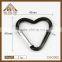 Black heart shaped Karabiner