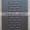 Matte black decorative HPL compact laminate toilet partition