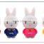 lovely custom rubber rabbit shape buy wholesale usb pen drive 2.0(PVC-CT854)