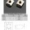 T Sliding Nut block M5 for 2020s 2020 20*20 Aluminum Profile slot 6 Nickel plated