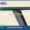 Clear laminated glass in building windows and doors