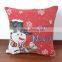 PLUS Christmas Snowman Custom Zippered Square Cushion Cover Case, 18-inch x 18-inch