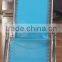 Outdoor portable folding sun deck chair with armrest
