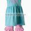 Girls Boutique Outfits Girls' Ruffle Pants Set Wholesale Clothing Pants Set for Kids