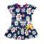 Kid baby girl princess short sleeve round collar mini dress