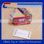 China supplier Promotion high secure custom fabric wristband
