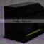 China factory price black acrylic straw box for customized