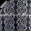 black beautiful flower with bright for wedding dress Chantilly lace plain yarn polyester nylon lace fabric