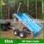 atv wood trailer with manual winch