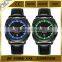 shiny square black silver leather strap appearance elgin watch steel quartz